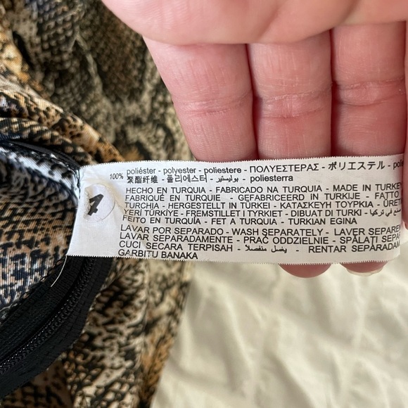 Zara snake print mini ruffle skorts - Picture 9 of 9